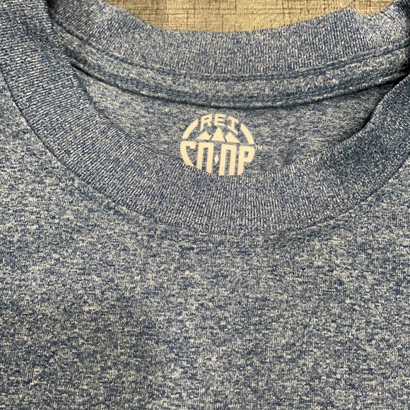 REI Coop Blue Short Sleeve Tech T-Shirt Size Small - Picture 3 of 9